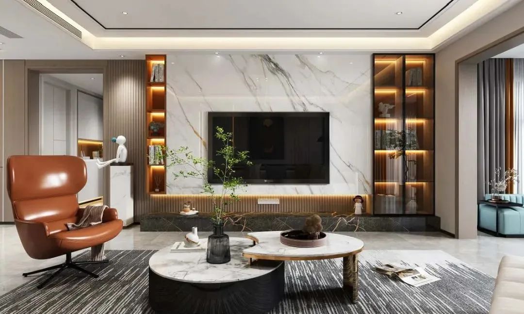 干货分享 | 盘点2024年大家最喜欢的60款石材电视背景墙