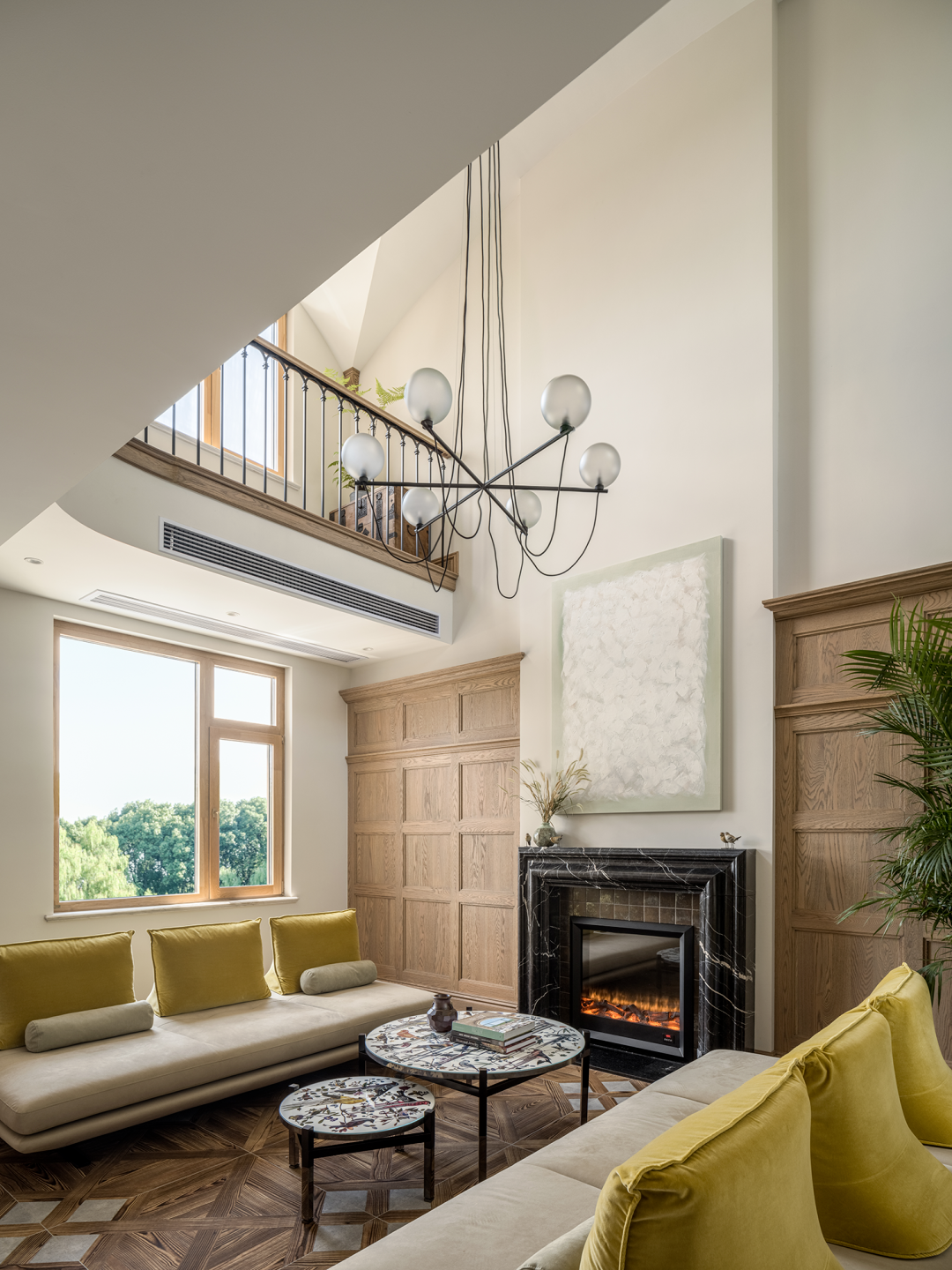 大理石壁炉这样设计,也太好看了吧!